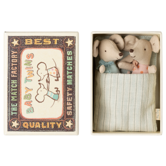 Maileg Maileg Twins Baby mice in matchbox