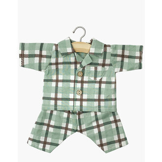 Minikane Minikane Albert Pyjama green brown check