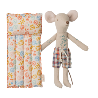 Maileg Maileg Beach mouse with air mattress Dad Flower