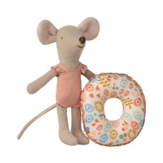 Maileg Maileg Beach mouse with float Little sister Flower