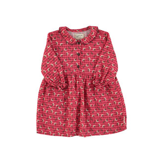 Piupiuchick Piupiuchick Short dress Pink checkered w/ flowers