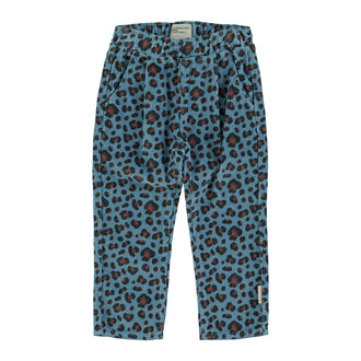 Piupiuchick Piupiuchick Unisex trousers Blue w/ animal print