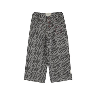 Piupiuchick Piupiuchick Flare trousers Grey w/ zebra print