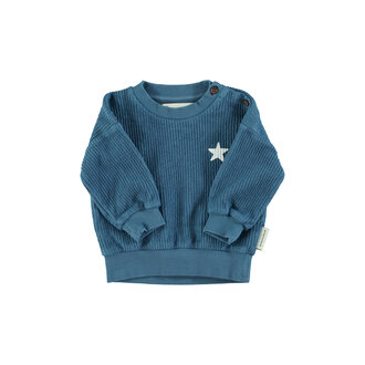 Piupiuchick Piupiuchick Baby Logo sweatshirt Blue
