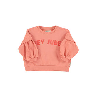 Piupiuchick Piupiuchick Sweatshirt Pink w/ "hey jude" print