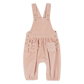 Emile et Ida Emile Et Ida salopette bb velours peony