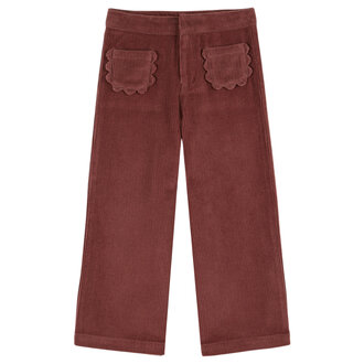 Emile et Ida Emile Et Ida pantalon poches fleurs violine