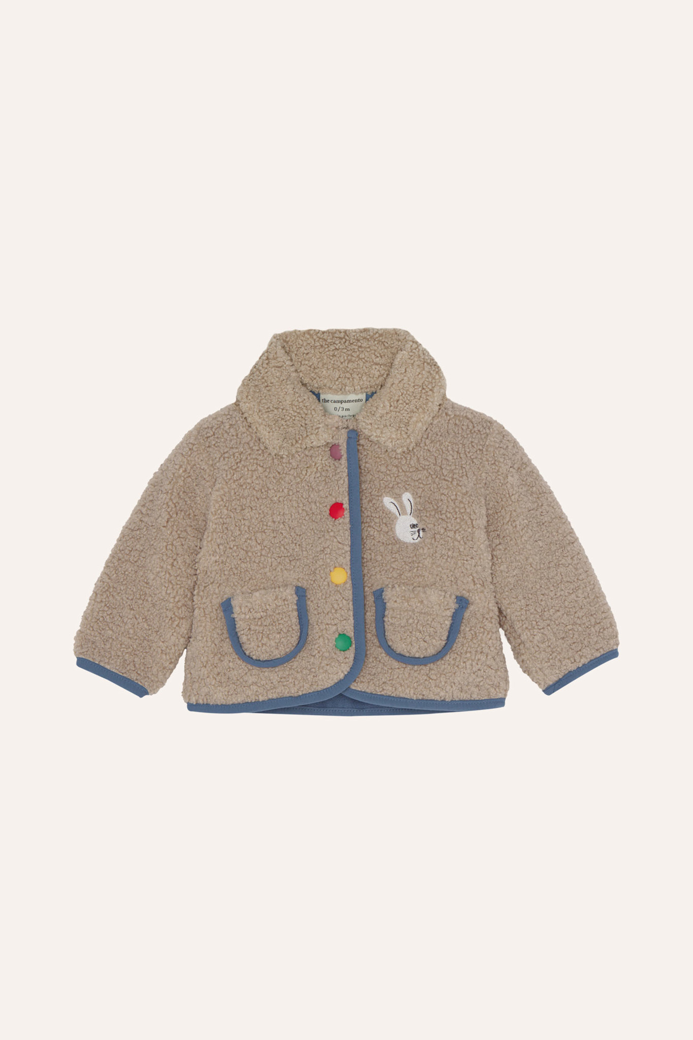 アウター The Campamento - ECRU TEDDY JACKET The Campamento Ecru Teddy Baby Jacket ecru - mini moon