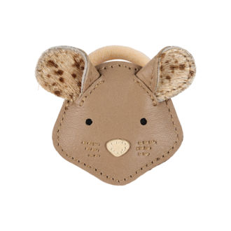 Donsje Donsje Josy Exclusive Hair Tie Mouse Praline Leather