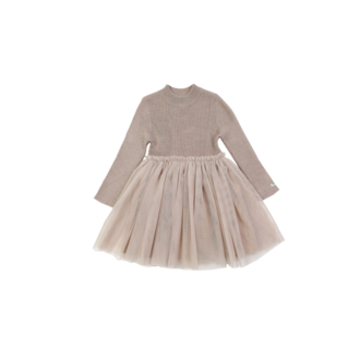 Donsje Donsje Baby Lotus Dress Rose Grey Donsje Donsje Baby Lotus Dress Rose Grey