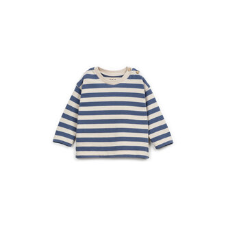 Play Up Play Up striped jersey ls t-shirt mirtilo