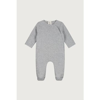 Gray Label Gray Label Newborn Suit with Snaps Grey Melange