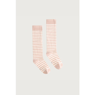 Gray Label Gray Label Long Ribbed Socks Faded Pink Cream