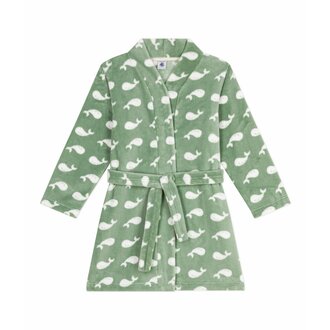 Petit Bateau Petit Bateau A0DS6 bathrobe whales green