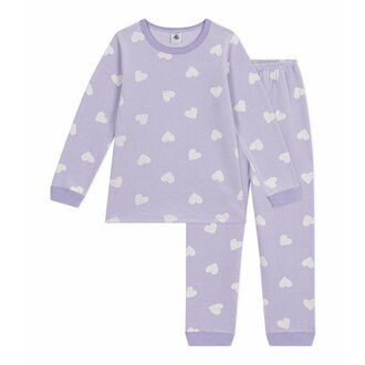 Petit Bateau Petit Bateau A0DRY pyjama hearts lila Petit Bateau Petit Bateau A0DRY pyjama hearts lila