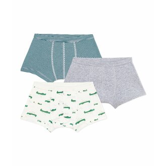 Petit Bateau Petit Bateau A0EK0 set van 3 boxers crocodile Petit Bateau Petit Bateau A0EK0 set van 3 boxers crocodile