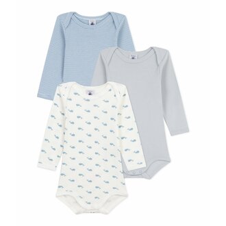 Petit Bateau Petit Bateau A0EB1 set van 3 body's whale