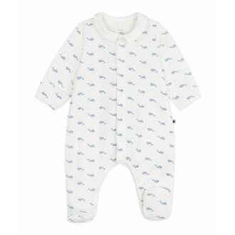 Petit Bateau Petit Bateau A0DZ5 pyjama whales blue