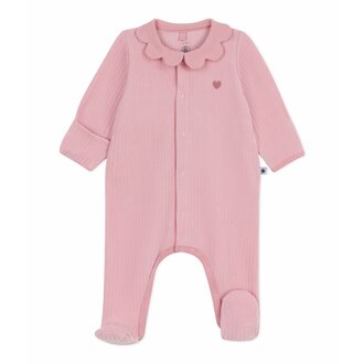 Petit Bateau Petit Bateau A0DQR pyjama pink velour Petit Bateau Petit Bateau A0DQR pyjama pink velour