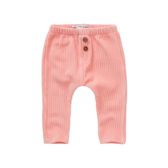 Sproet & Sprout Sproet & Sprout Baby pants velvet rib Peach parfait