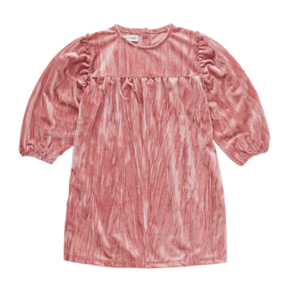 Sproet & Sprout Sproet & Sprout Poppy dress velvet Peach parfait