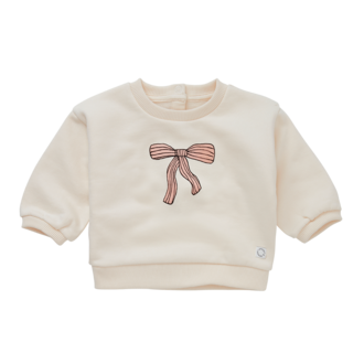 Sproet & Sprout Sproet & Sprout Baby sweatshirt bow Ivory