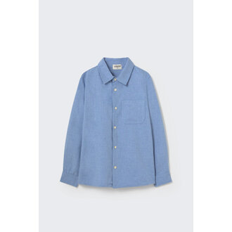 Cozmo Cozmo Mélange flannel shirt no logo chambray Cozmo Cozmo Mélange flannel shirt no logo chambray