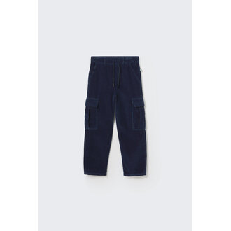 Cozmo Cozmo Denim corduroy cargo pants navy Cozmo Cozmo Denim corduroy cargo pants navy