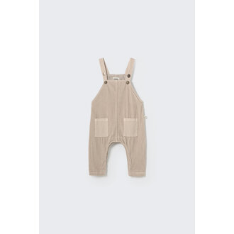 Cozmo Cozmo Wide corduroy baby overalls stone Cozmo Cozmo Wide corduroy baby overalls stone