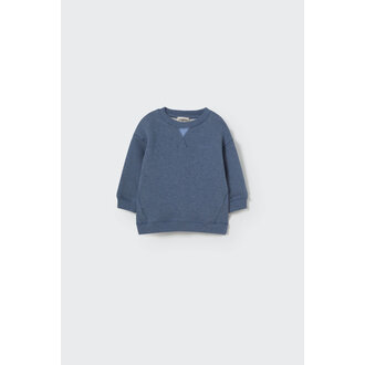 Cozmo Cozmo Mélange fleece baby sweatshirt chambray Cozmo Cozmo Mélange fleece baby sweatshirt chambray