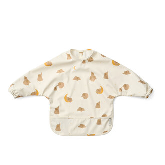 Liewood Liewood Merle Printed Cape Bib Elephant / Creme de la creme