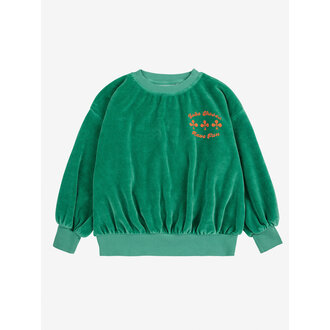 Bobo Choses Bobo Choses Have Fun velvet sweatshirt
