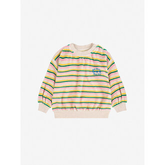 Bobo Choses Bobo Choses Have Fun striped sweatshirt