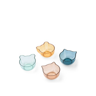 Liewood Liewood Berno tritan bowl 275 ml 4-pack Indigo multi mix