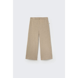 Cozmo Cozmo Soft brushed knit wide pants stone