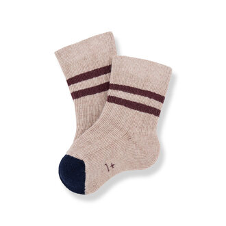 1 + in the family 1 + in the family SOREN ribbed plain socks tortora