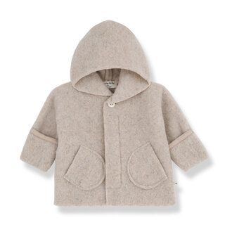 1 + in the family 1 + in the family JANNICK hooded jacket beige 1 + in the family 1 + in the family JANNICK hooded jacket beige