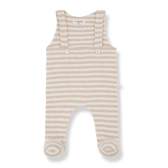 1 + in the family 1 + in the family FRANCOIS overall w/feet beige