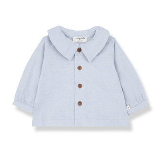 1 + in the family 1 + in the family NADIA collar blouse blue