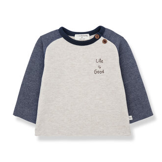 1 + in the family 1 + in the family PAUL ranglan t-shirt denim 1 + in the family 1 + in the family PAUL ranglan t-shirt denim