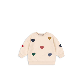 Konges Slojd Konges Slojd lou sweat shirt multi heart Konges Slojd Konges Slojd lou sweat shirt multi heart