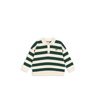 Konges Slojd Konges Slojd manis knit polo pine grove stripe