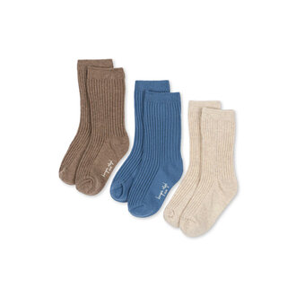 Konges Slojd Konges Slojd 3 pack rib socks sleet mix