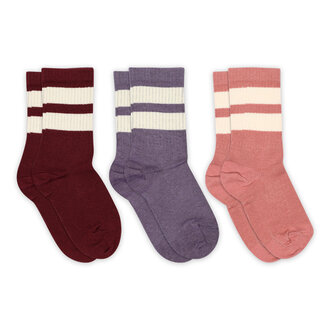 mp Denmark mp Denmark Anker socks 3-pack (79275) wine red (1451)