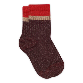 mp Denmark mp Denmark Norma glitter socks (79191) tomato (1315)