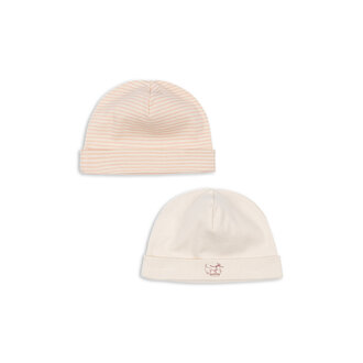 Fanga Fontana Fanga Fontana fio stripe 2 pack beanie blush mix 0-3M