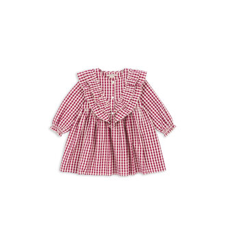 Konges Slojd Konges Slojd kim dress sangria/butter check Konges Slojd Konges Slojd kim dress sangria/butter check