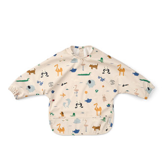 Liewood Liewood Merle Printed Cape Bib Around the world / Sandy
