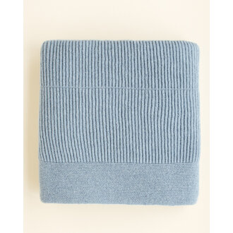 Hvid Hvid Blanket Gaston frost blue