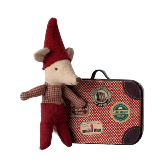 Maileg Maileg Christmas mouse Baby in suitcase